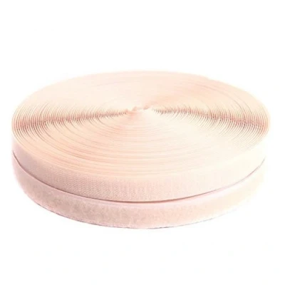Afbeelding van TUKA 25 meter x 25mm Klittenband Vastnaaien (25 m Haakband &amp; lusband), Extra Sterke Klittenbandsluiting, mm Brede Haak Lus Band, Niet Klevend om op te Naaien, Beige, TKB5003 beige