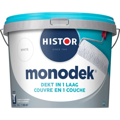Afbeelding van Histor Monodek Muurverf 5 liter Wit