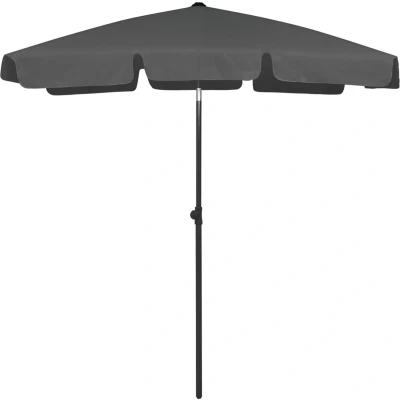 Afbeelding van Strandparasol 180x120 cm antracietkleurig