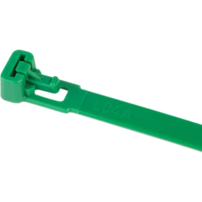 Afbeelding van 100 Stuks Groene Hersluitbare Kabelbinders 200 Mm Lang X 7.6 Groen Tyraps