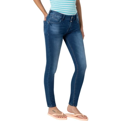 Afbeelding van TIMEZONE Dames Jeans Broeken TIGHT SANYATZ skinny Fit Blauw 30W / 32L Volwassenen