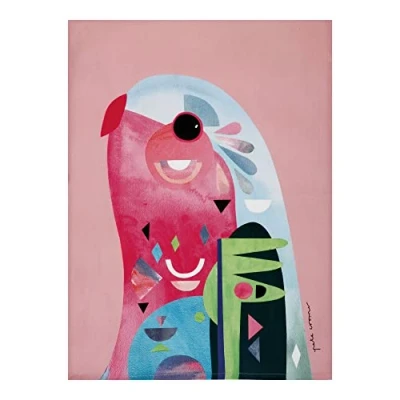 Afbeelding van Maxwell &amp; Williams Pete Cromer Vogels, Theedoek met Papegaai, 100% Katoenen Keukendoek, 70 x 50 Centimeter