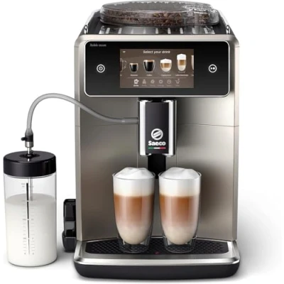 Afbeelding van Saeco Xelsis Deluxe Volautomatische Espressomachine met Wifi Connectiviteit, 22 Koffievariaties, 5 inch Intuïtief Touchdisplay, 8 Gebruikersprofielen, Molen Keramisch Maalwerk (SM8782/30)