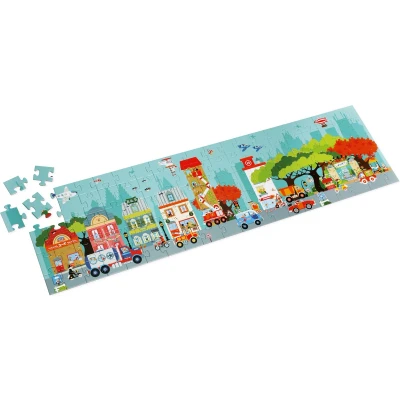Afbeelding van Scratch europe vloerpuzzel stad 100st