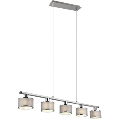 Afbeelding van TRIO KAPRUN Hanglamp Chroom excl. 5x E14 28W In hoogte aanpasbaar