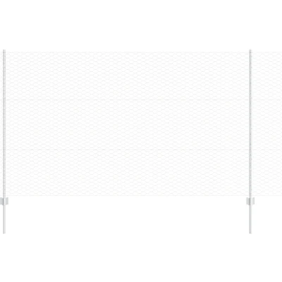 Afbeelding van vidaXL Omheining Palen 22 st U Channel 140 cm Gegalvaniseerd Staal, Zeshoekige 1.4x25 m Staal