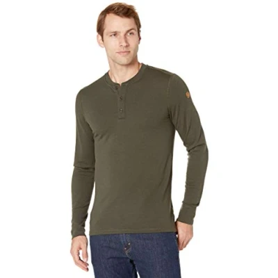 Afbeelding van Fjallraven Singi Merino Henley M Herentrui, Deep Forest, XS