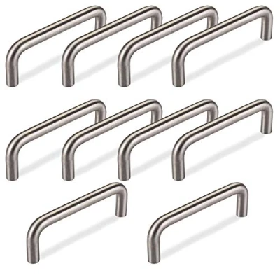 Afbeelding van 10 x Meubelgreep BG03e Boorgatafstand 96 mm geborsteld Beugelhandgreep van SOTECH