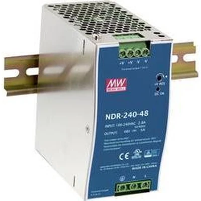 Afbeelding van Mean Well NDR 240 48 Hutschienen home charger (DIN Rail) 240W Anzahl Ausgänge:1 x Inhalt 1 pc(s)