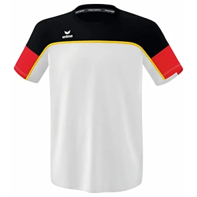 Afbeelding van CHANGE by erima T shirt wit/zwart/rood / 164
