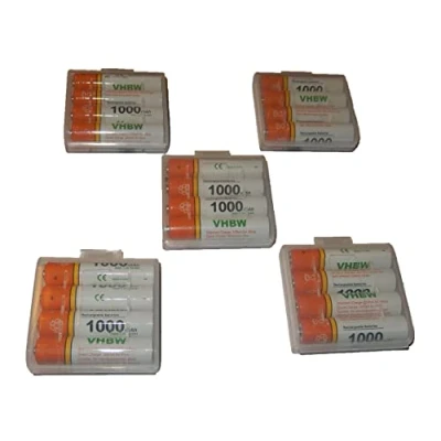 Afbeelding van vhbw 20 x AAA micro batterij compatibel met Ascom 914D, 914T draadloze vaste telefoon (1000mAh, 1,2V, NiMH)