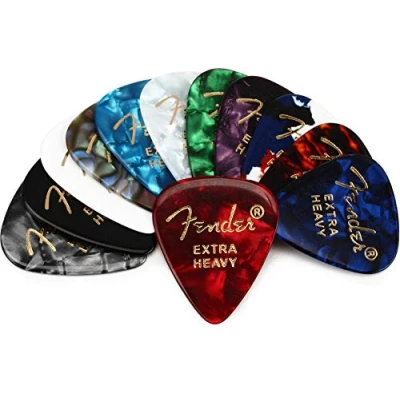 Afbeelding van Fender Celluloid Medley Plectrum Extra Heavy 12 stuks