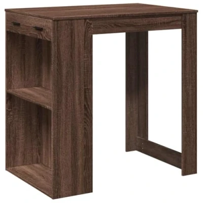Afbeelding van vidaXL Bartafel 102x70x103,5 cm bewerkt hout bruin eikenkleurig