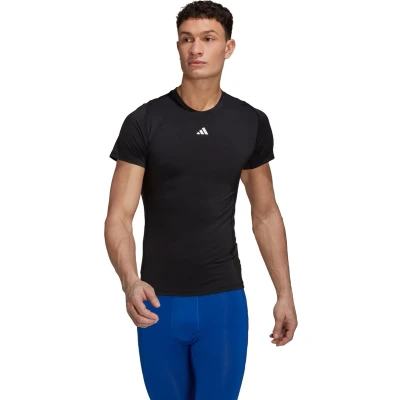 Afbeelding van adidas Performance Techfit Tshirt print, Heren, Maat: Large, Black