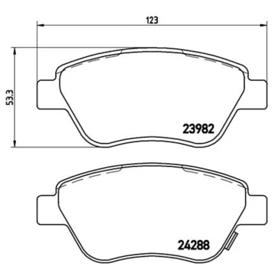 Afbeelding van Brembo Remblokset P 59 051