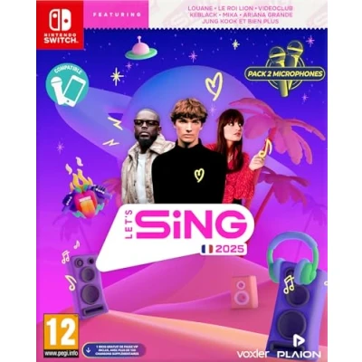 Afbeelding van Let&#039;s Sing 2025 + 2 Microfoons Franse Editie Nintendo Switch