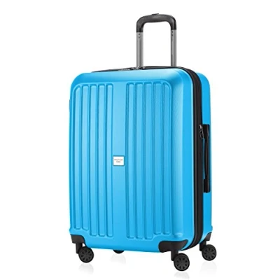 Afbeelding van HAUPTSTADTKOFFER XBERG koffer trolley reiskoffer hard shell mat (S, M, L), Cyaanblauw mat, 65 cm, Middelgrote