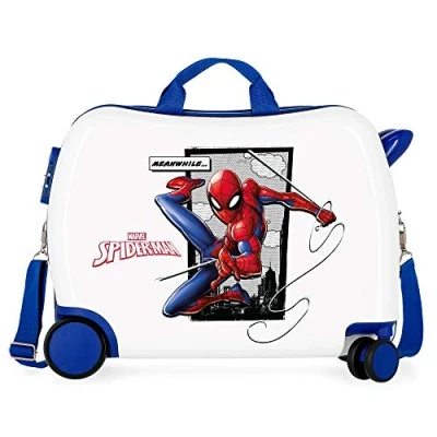 Afbeelding van Disney Rolling Suitcase 4 Wheels Spiderman Action Harde Koffer