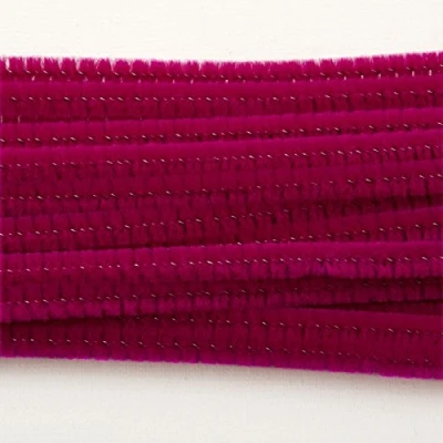 Afbeelding van Vaessen Creative 25 delige pijpenrager voor handwerk, synthetische vezels, fuchsia, 30 x 0,6 0,5 cm