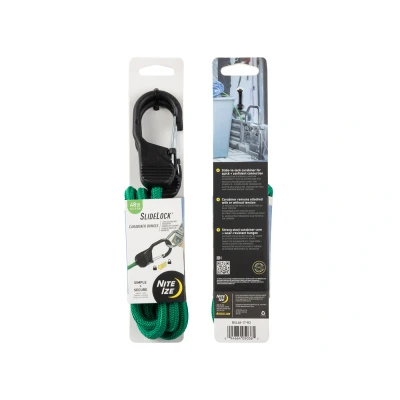 Afbeelding van Nite Ize Bungee Karabijnhaak Slidelock Groen L