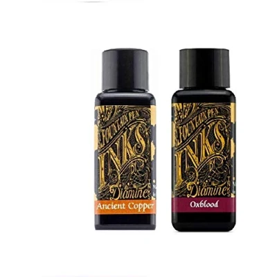 Afbeelding van Diamine Vulpeninkt 30ml Oxblood &amp; Ancient Copper 2 Pack