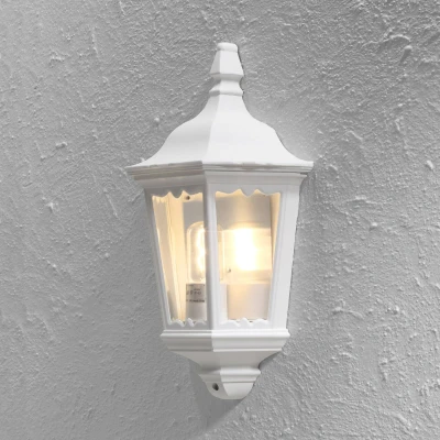 Afbeelding van Konstsmide Firenze 7229 250 Buitenlamp (wand) Spaarlamp, LED E27 100 W Wit