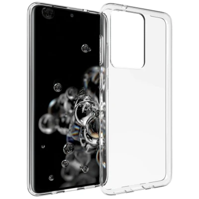 Afbeelding van Samsung Galaxy S20 Ultra Hoesje Siliconen en TPU (zacht) Accezz Softcase/Backcover Transparant Telefoonhoesje