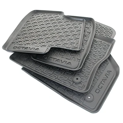 Afbeelding van Skoda 5E1061550 rubberen vloermattenset Octavia III, zwart