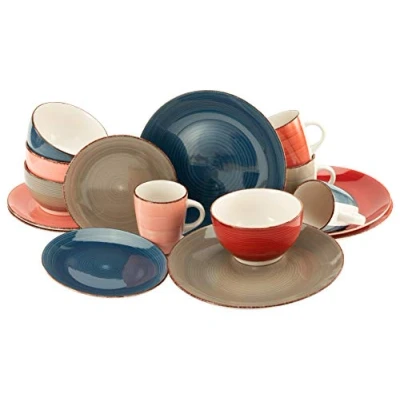 Afbeelding van CreaTable Combi servies Bella Casa Cottage (set, 16 delig)