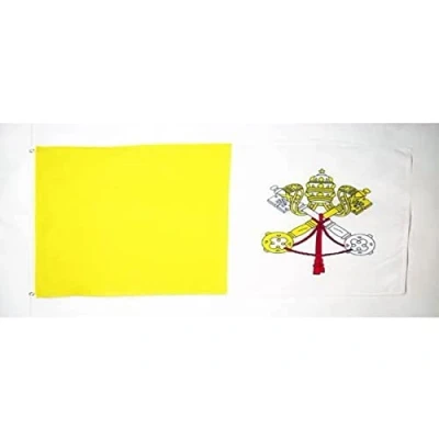 Afbeelding van Vaticaanstadsvlag 150x90 cm Vaticaanse vlaggen 90 x 150 Banner 3x5 ft Hoge kwaliteit AZ FLAG
