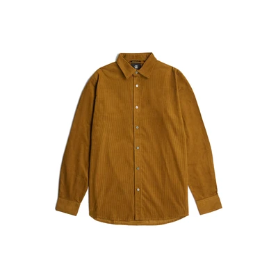 Afbeelding van G STAR Clean Regular Overhemd, Heren, Maat: Large, Oxide ocre