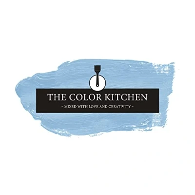 Afbeelding van The Color Kitchen TCK3003 Krachtige muurverf, schilderverf voor kleurrijke ruimtes, matte binnenverf in blauw, 2,5 l dekkende verf