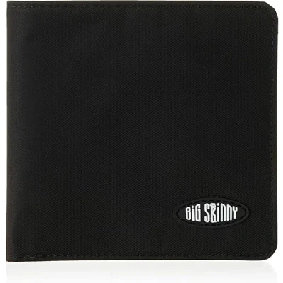 Afbeelding van Big Skinny Men&#039;s World Bi Fold Slim Wallet met ritszak, houders tot 35 kaarten