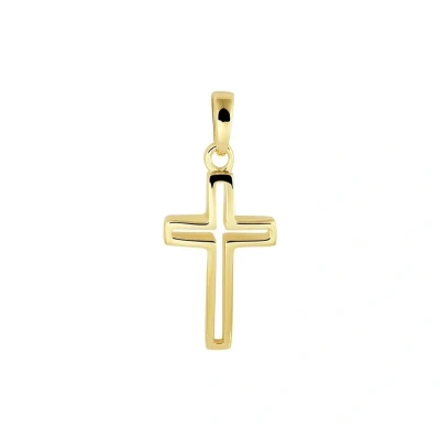 Afbeelding van Geelgouden Hanger kruis 4022441
