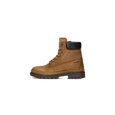 Afbeelding van Hip H1704 Sneakers Jongens Leren Sneaker Camel Maat 36