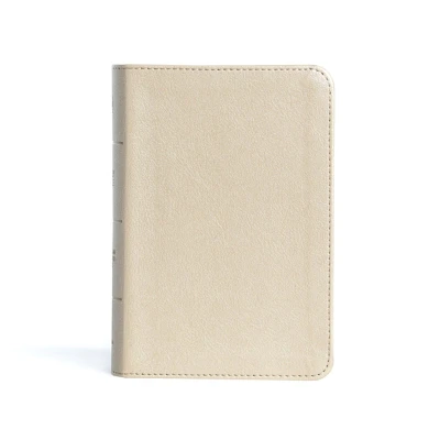 Afbeelding van CSB Large Print Compact Reference Bible, Gold Leathertouch: Christian Standard Gold, Leathertouch,