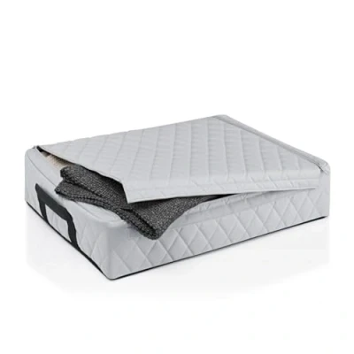 Afbeelding van Reisenthel Storagebox Low Opbergbox 34L Rhombus Licht Grijs