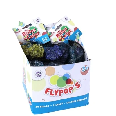 Afbeelding van FLYPOP&#039;S 033031 M.G.M. 20 Marbles and 1 Cap in Assorted Colours. Sold net per Piece, Multiclored