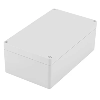 Afbeelding van Akozon Aansluitdoos, elektrische installatie, waterdicht, IP65, projectdoos, instrumentenkoffer, bedrading, aansluitdozen, doe het zelf, ABS kunststof, behuizing, power aansluitdoos (200 x 120 75 mm)