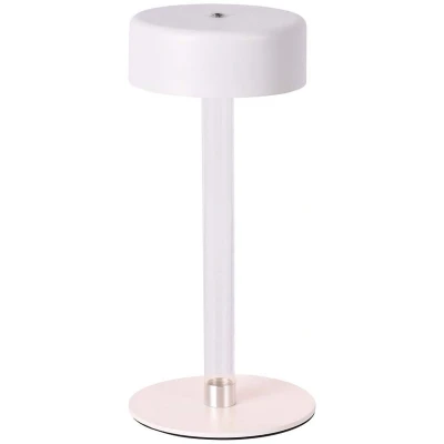 Afbeelding van V TAC VT 7567 W Designlampen Oplaadbare tafellampen IP20 Wit+Transparant 3 Watt 210 Lumen 3IN1
