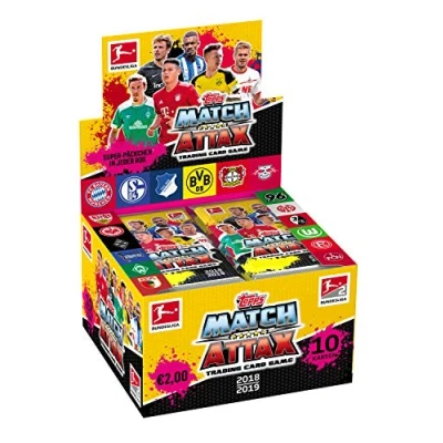 Afbeelding van Topps BL19 DE3/D European Soccer Club verzamelkaarten 2018/19, 36 boosters in display, kleurrijk