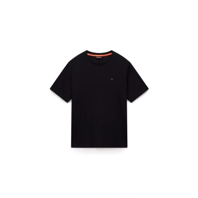 Afbeelding van Napapijri Nedles Tshirt basic, Heren, Maat: Small, Black beauty