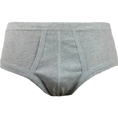 Afbeelding van HL tricot heren slip met gulp, Flatlock XXXXL Grijs