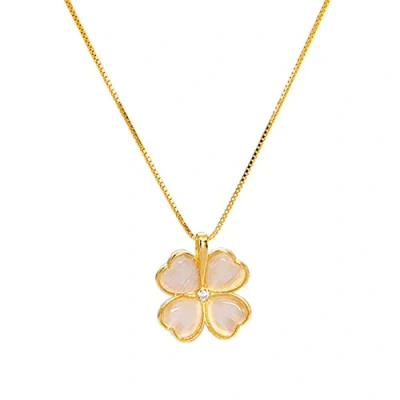 Afbeelding van KONFEN Vierbladige klavertje ketting, 925 zilver, halsketting, hanger, halskettingen met zirkonia, Y gouden sieraden, cadeaus voor meisjes, vrouwen, vrouw, Valentijnsdag, jubileum,