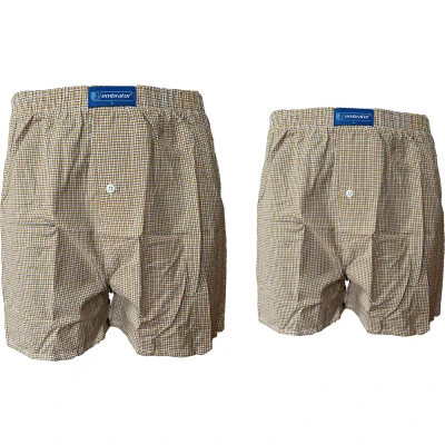 Afbeelding van Embrator 2 pack mannen Boxershort geweven katoen okergeel maat 3XL