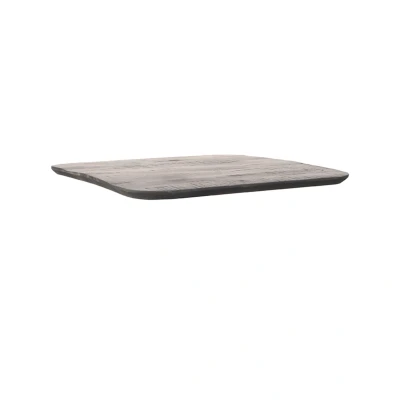 Afbeelding van LABEL51 Restaurant/Bartafel Blad Vierkant Sloppy Edge 70x70 cm zwart Hout