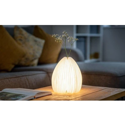 Afbeelding van Gingko Smart Vase Light Lamp Vaas Oplaadbaar Bamboe