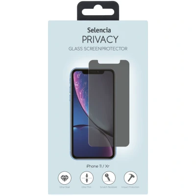Afbeelding van Screenprotector Apple iPhone 11: Selencia Gehard Glas Privacy