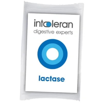 Afbeelding van Intoleran Lactase 2500 Testpack Spijsverteringsenzymen 6 Tabletten enzym voor hulp bij Lactose vertering en intolerantie Directe werking Klein tabletje Vegan
