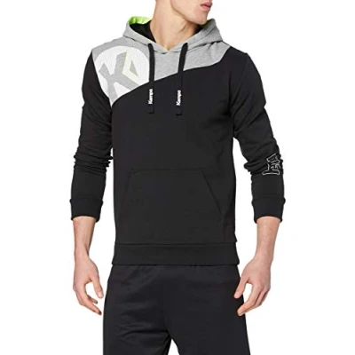 Afbeelding van Kempa Core 2.0 Hoody Zwart Donker Grijs Melange Maat 2XL